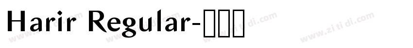 Harir Regular字体转换